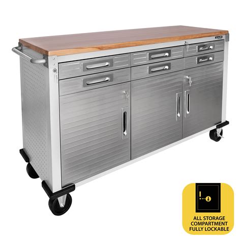 seville classics ultrahd rolling cabinet with/ stainless steel top|seville classics ultrahd heavy duty.